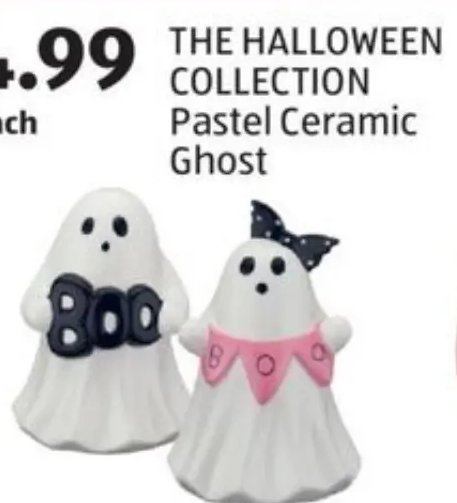 THE HALLOWEEN COLLECTION Pastel Ceramic Ghost
