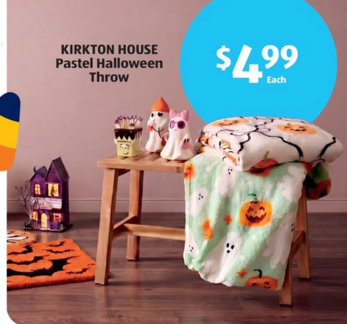KIRKTON HOUSE Pastel Halloween Throw