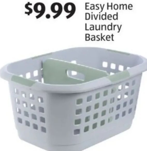 Easy Home Divided Laundry Basket