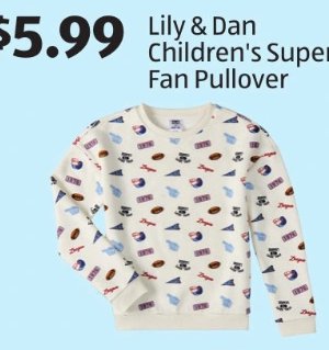 Lily & Dan Children's Super Fan Pullover