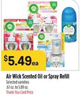 Air Wick Scented Oil or Spray Refill