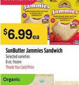 SunButter Jammies Sandwich