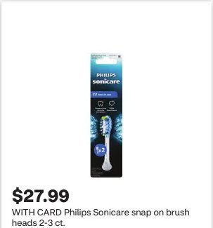Philips Sonicare snap on brush heads