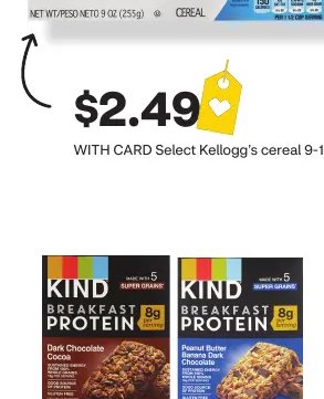 Kind breakfast or protein bars
