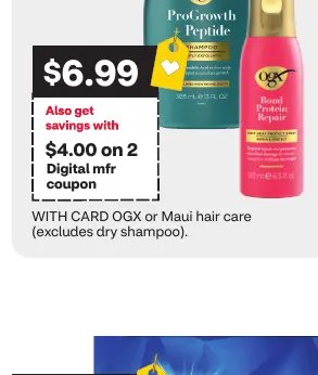 OGX or Maui hair care