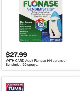 Flonase or Sensimist