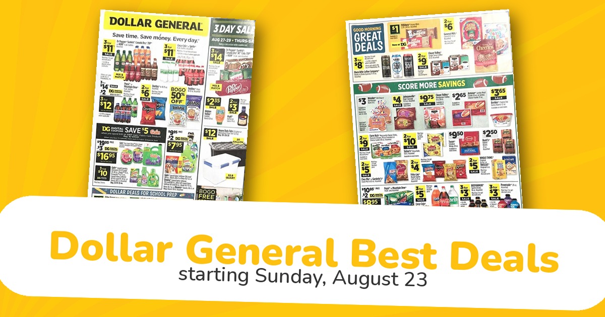 Dollar General Weekly Ad Aug 23: Household Essentials And School Supplies