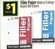 Filler Paper