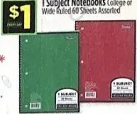1 Subject Notebooks