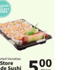 In-Store Made Sushi
