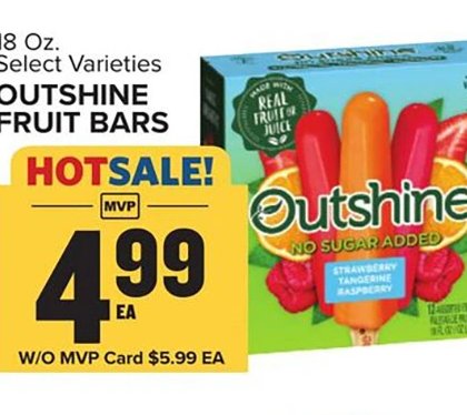 OUTSHINE FRUIT BARS