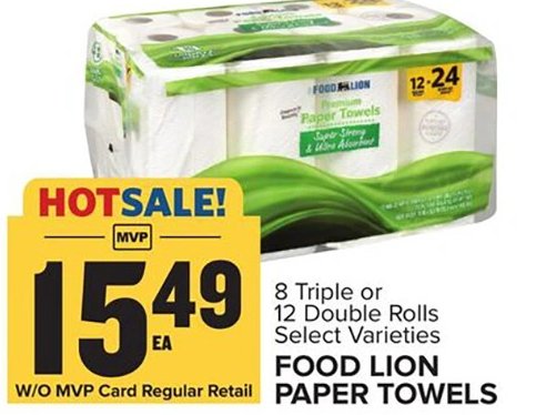 FOOD LION PREMIUM BATH TISSUE