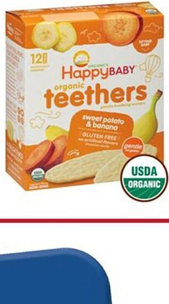 HAPPY BABY ORGANIC TEETHERS WAFERS