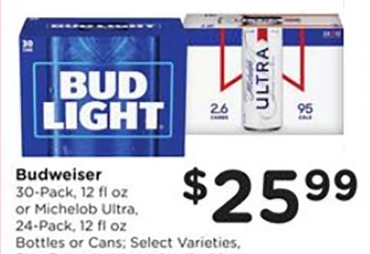 Budweiser or Michelob Ultra