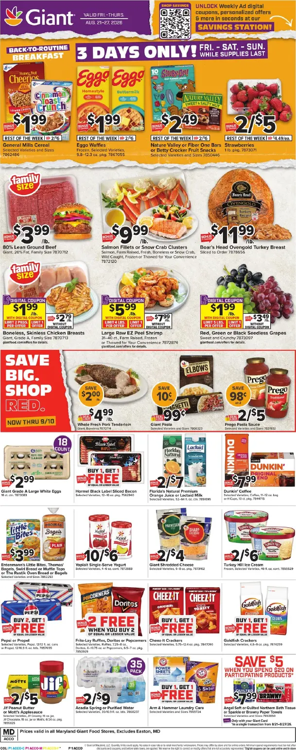 Giant Food Weekly Ad