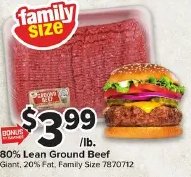 80% Lean Ground Beef