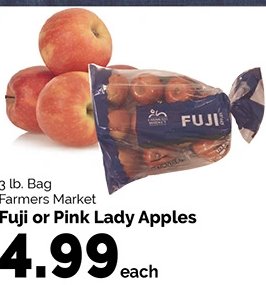 Fuji or Pink Lady Apples