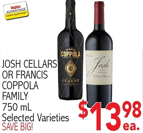 JOSH CELLARS OR FRANCIS COPPOLA