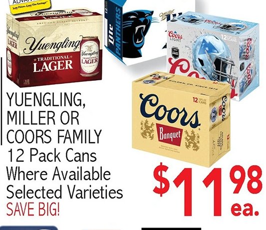 YUENGLING, MILLER OR COORS FAMILY