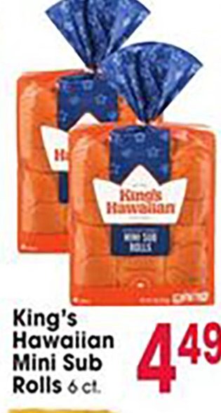 King's Hawaiian Mini Sub Rolls