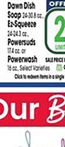 Dawn Dish Soap or PowerSuds