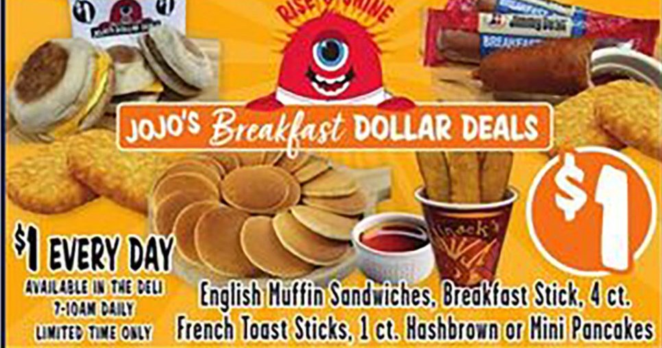 Jojo's Breakfast Dollar Deals