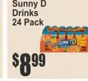 Sunny D 24 Pack