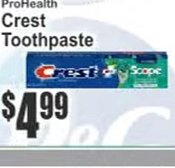 Crest Toothpaste