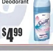 Secret Deodorant