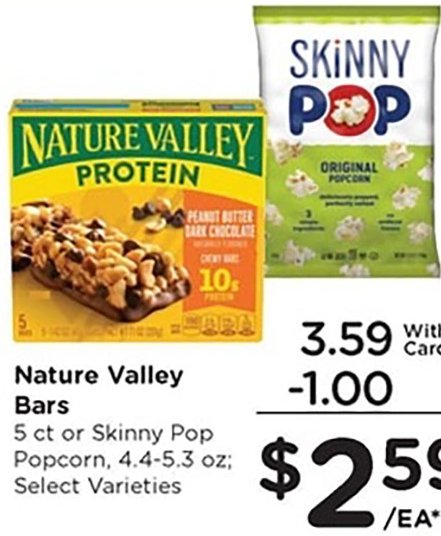 Nature Valley Bars / Skinny Pop