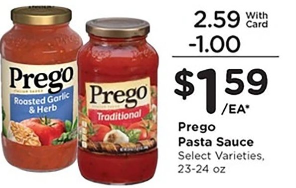 Prego Pasta Sauce
