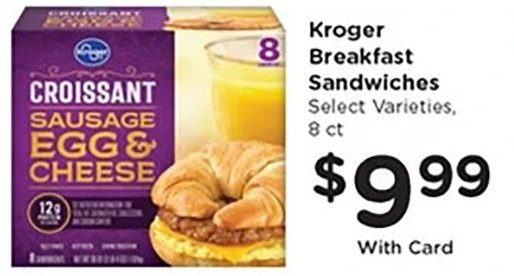 Kroger Breakfast Sandwiches