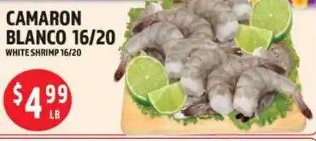 Camaron Blanco 16/20