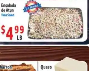 Camarón Cocido 26/30 o Bistec de Atun