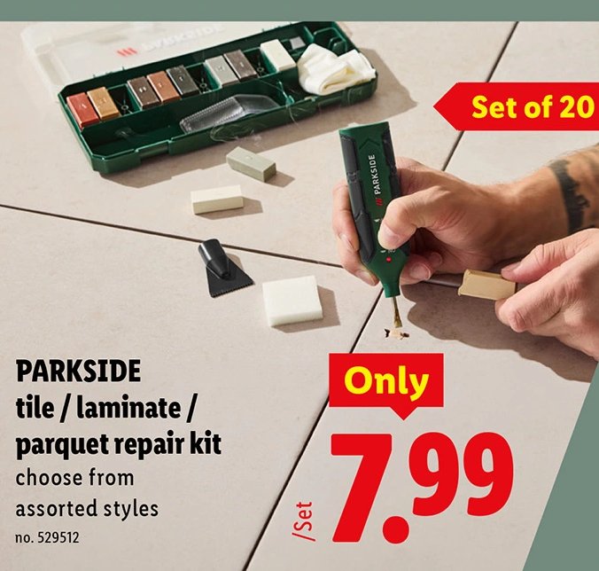 PARKSIDE tile / laminate / parquet repair kit