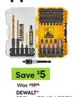 DEWALT 27-Piece TOUGH GRIP Screwdriver Bit Set