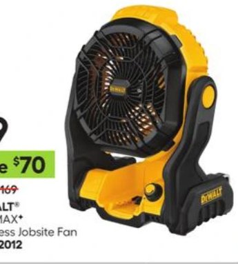 DEWALT 20V MAX Cordless Jobsite Fan