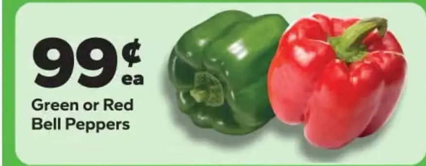 Green or Red Bell Peppers