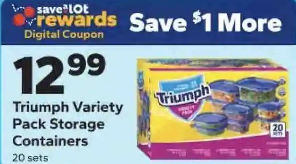 Triumph Variety Pack Storage Containers