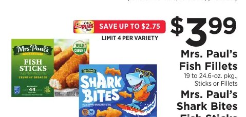 Mrs. Paul's Fish Fillets