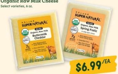 Kalona SuperNatural Organic Raw Milk Cheese