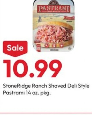 StoneRidge Ranch Shaved Deli Style Pastrami