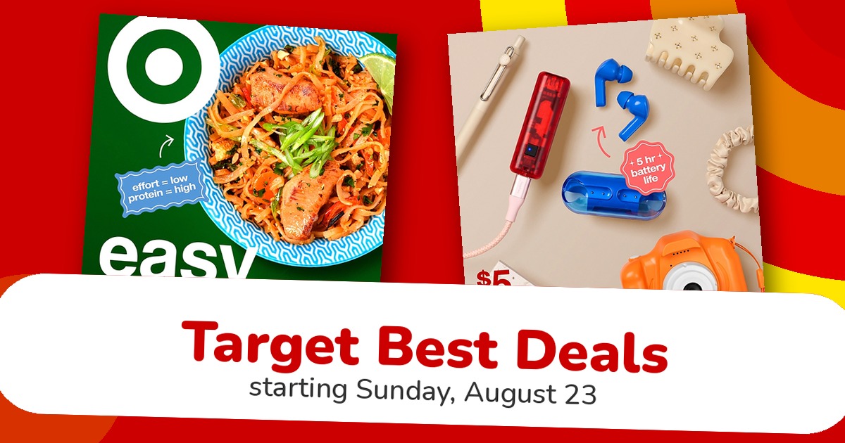 Target Weekly Ad 8/23: Action Figures Books Beauty Food Entertainment Electronics
