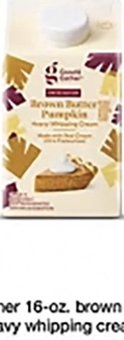 Good & Gather brown butter pumpkin heavy whipping cream