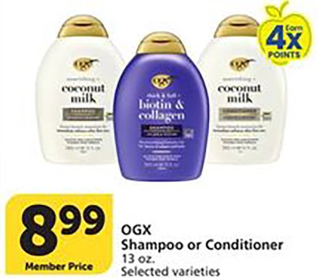 OGX Shampoo or Conditioner