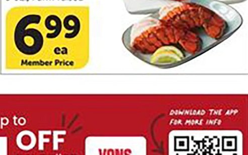 Lobster Tail or Salmon Portion