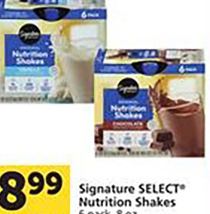 Signature SELECT Nutrition Shakes