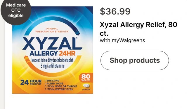 Xyzal Allergy Relief