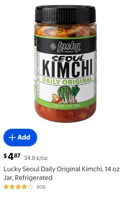 Lucky Seoul Daily Original Kimchi