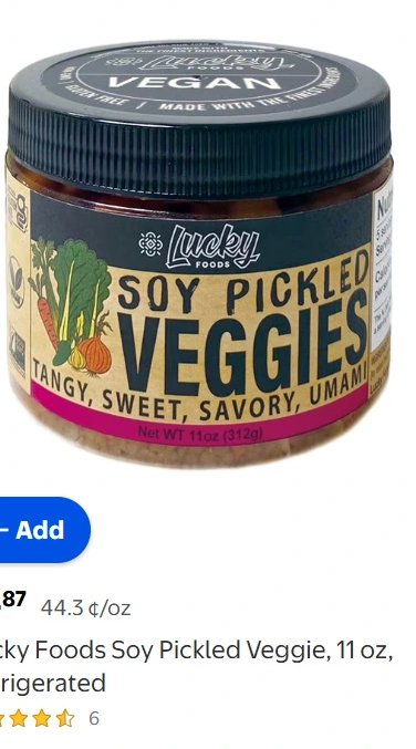 Lucky Foods Soy Pickled Veggie
